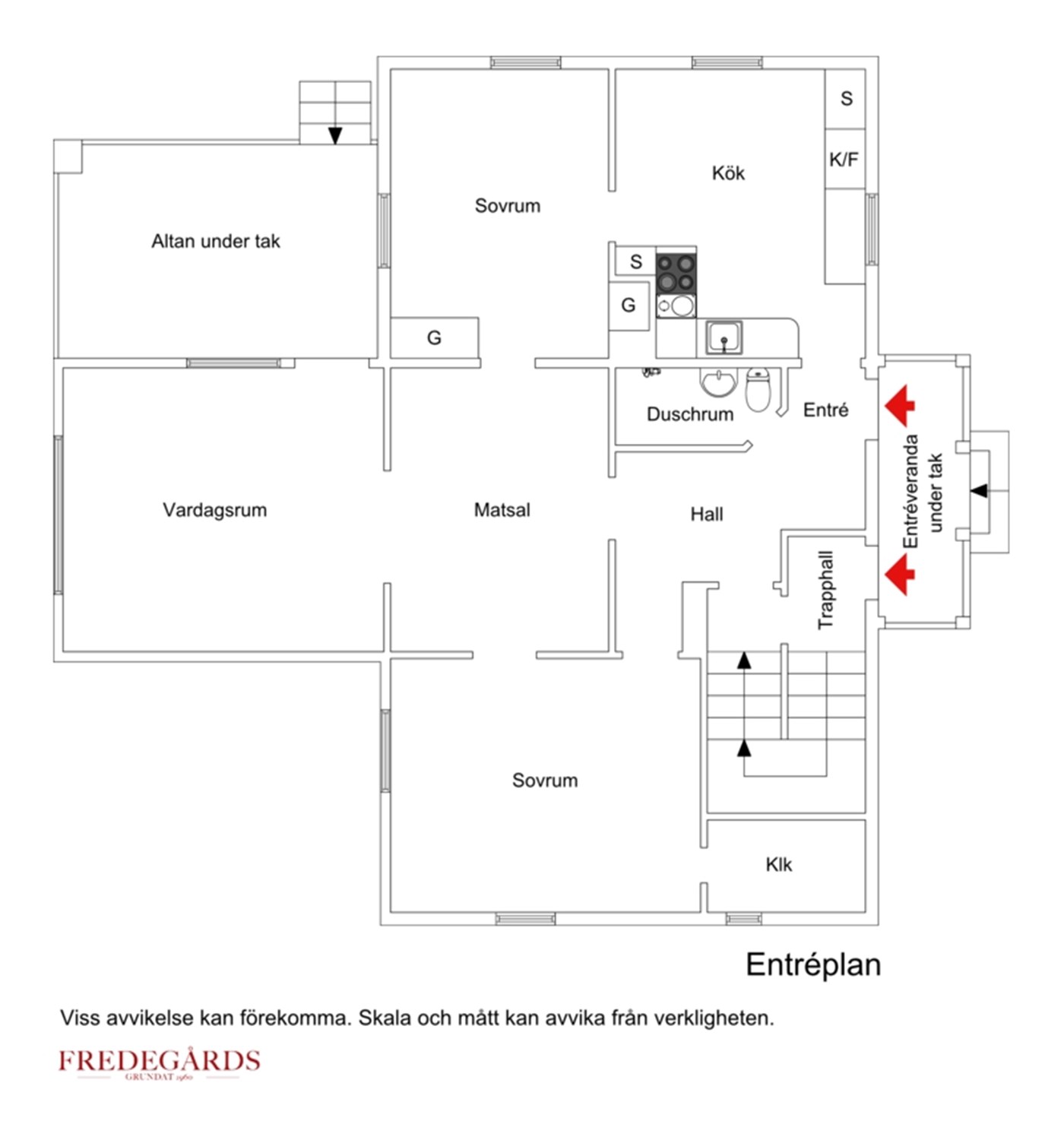 Planlösning för Granmorvägen 31