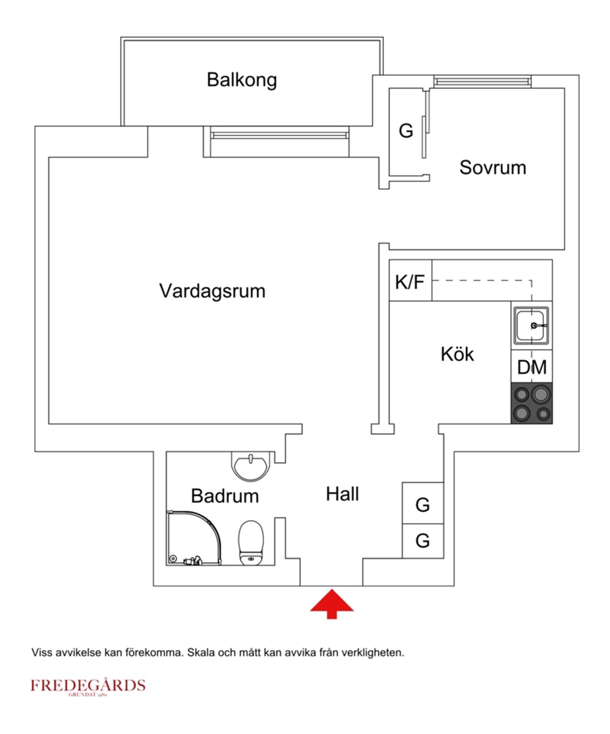 Planlösning för Jungfrugatan 11, 2 tr
