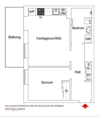 Planlösning för Melodislingan 10, 3 tr