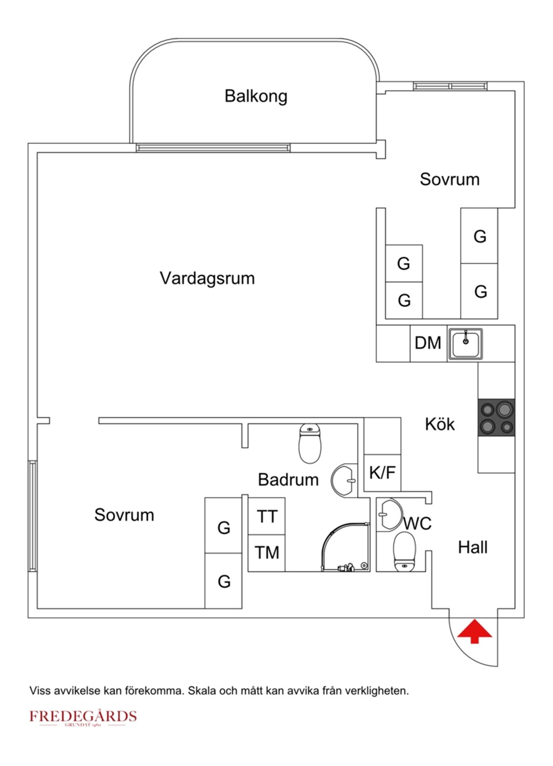 Planlösning för Fridhemsgatan 15, 6 tr