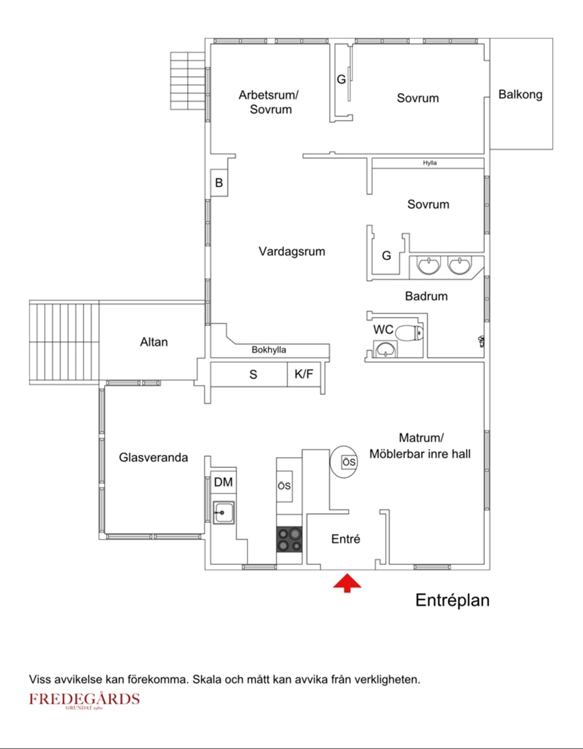 Planlösning för Kaknäsvägen 66