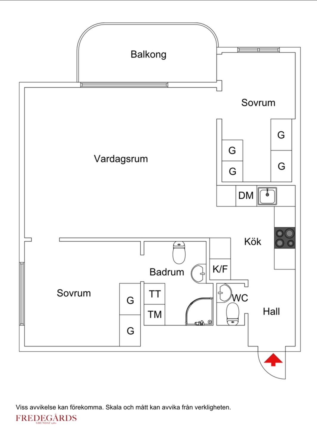 Planlösning för Fridhemsgatan 15, 6 tr