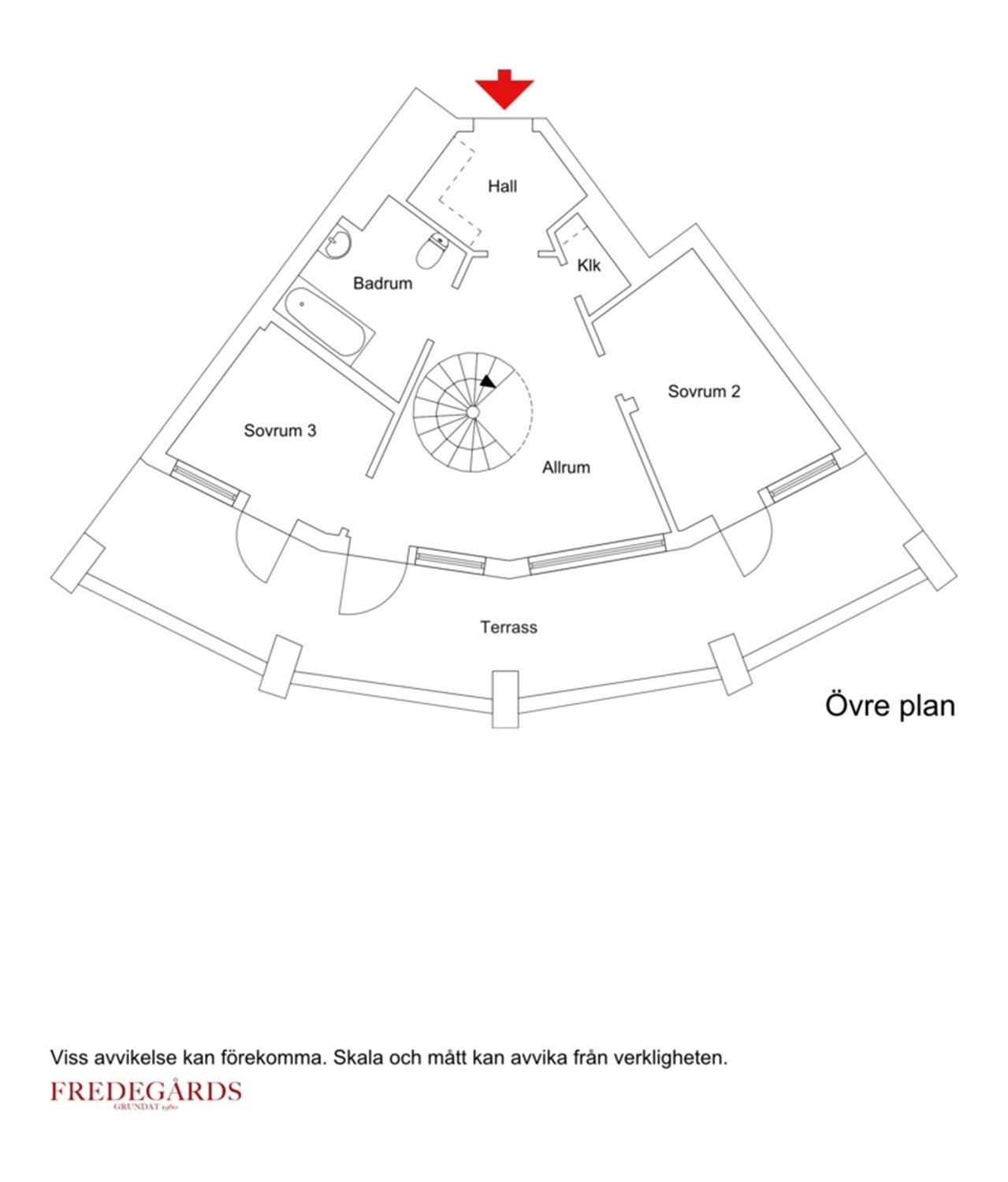Planlösning för Löjtnantsgatan 3, 16 tr.
