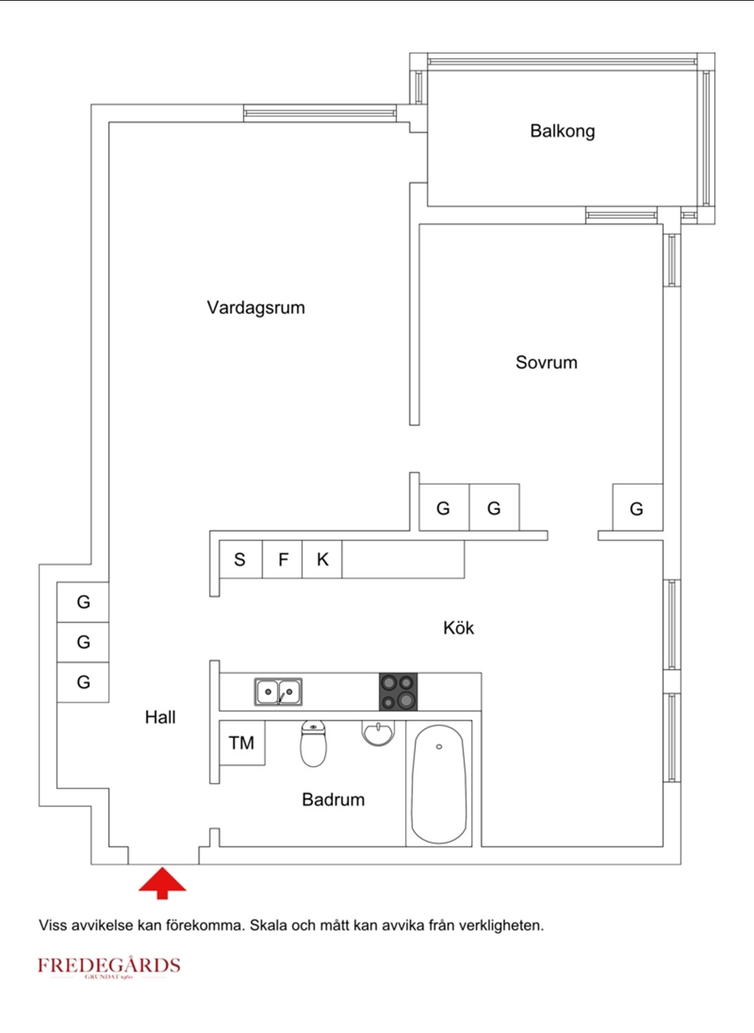 Planlösning för Gröndalsvägen 141