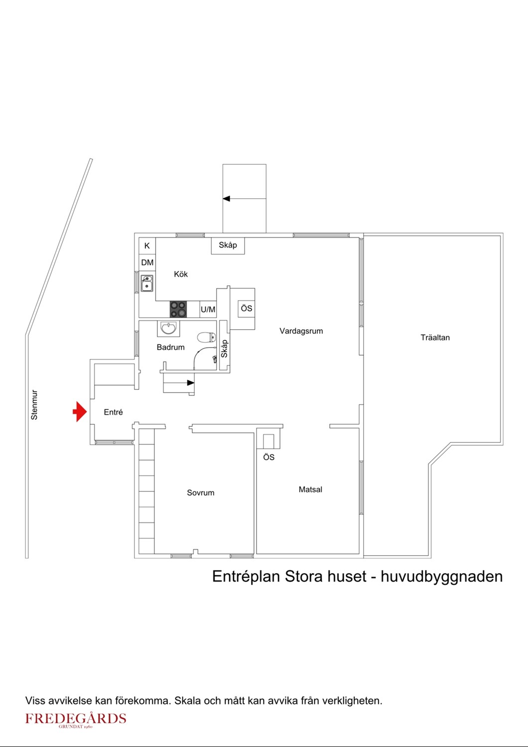 Planlösning för Råuddsvägen 7