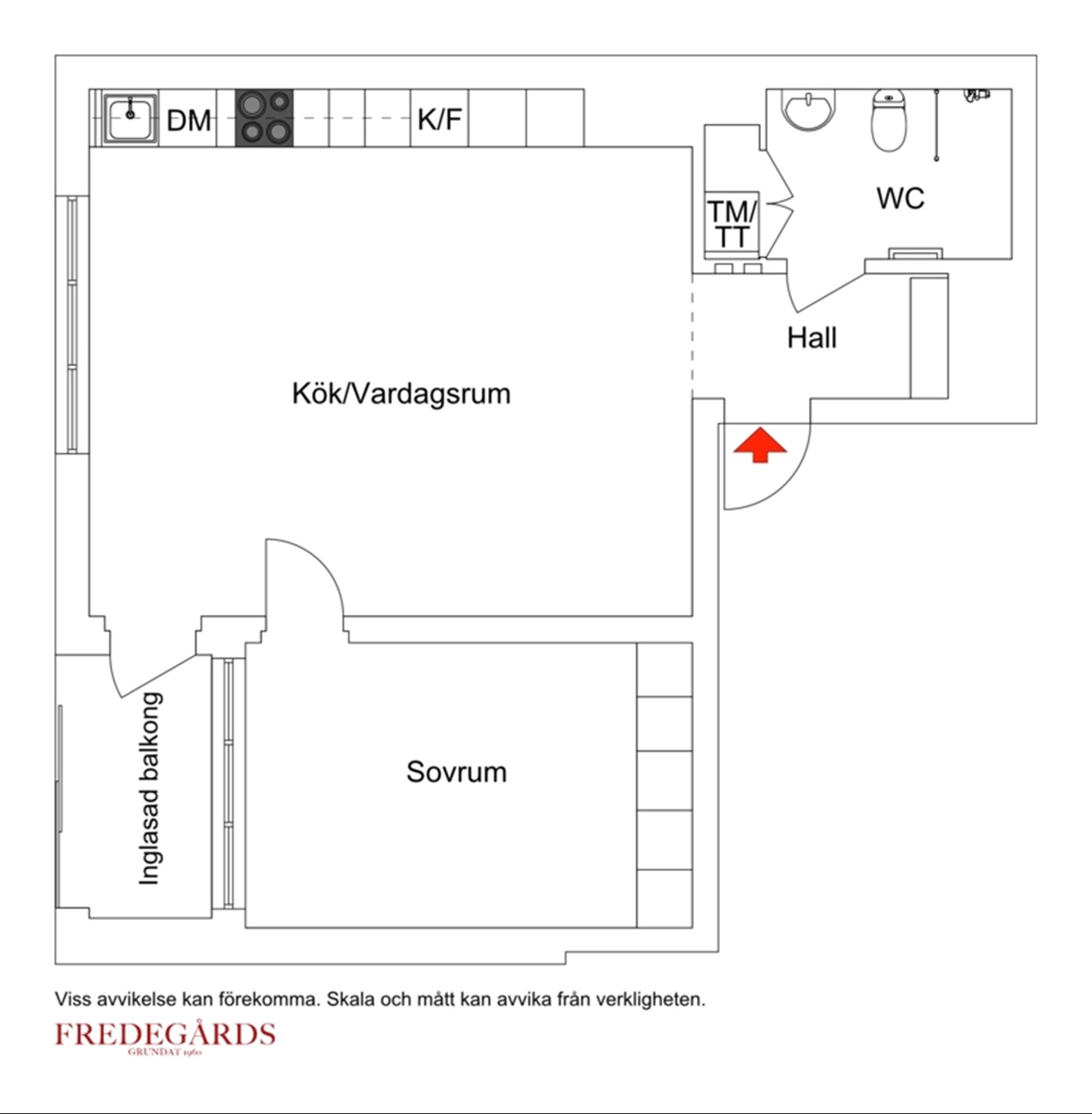 Planlösning för Adolf Fredriks kyrkogata 3, 6 tr