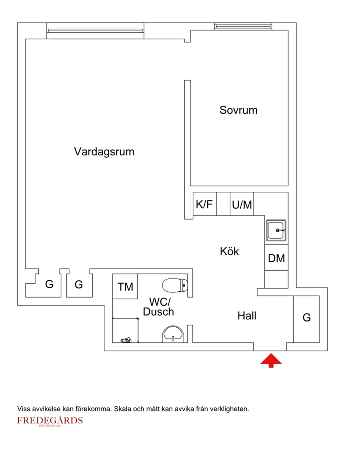 Planlösning för Kommendörsgatan 42