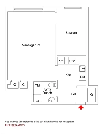 Planlösning för Kommendörsgatan 42