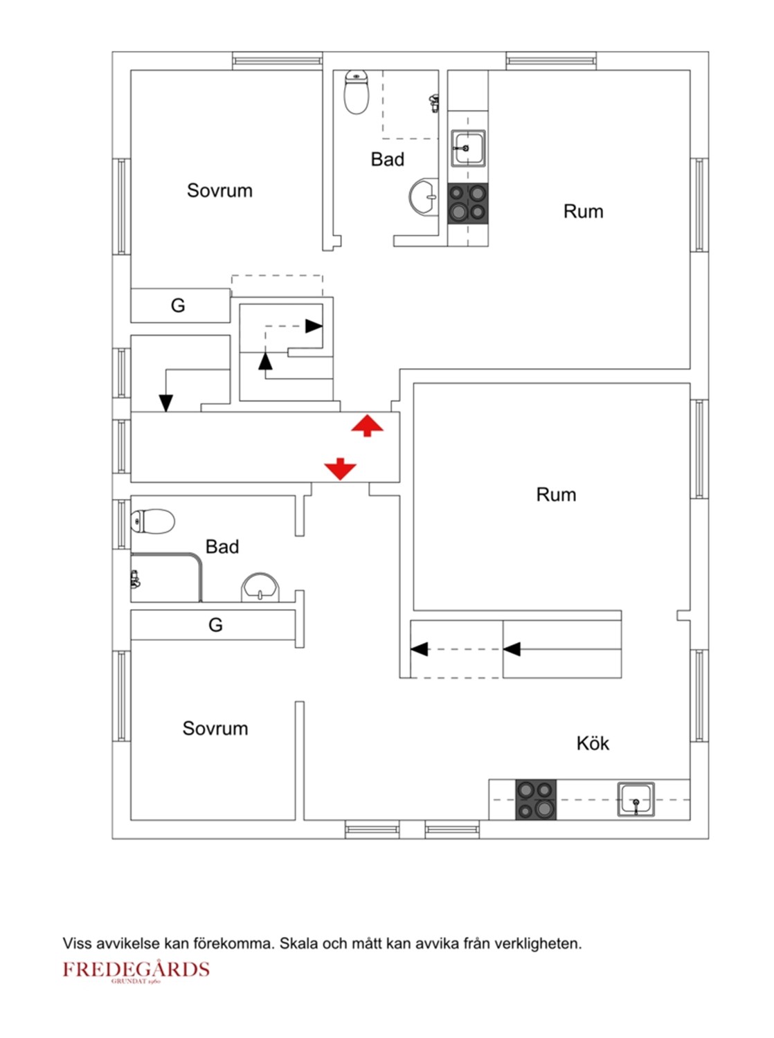Planlösning för Alviksvägen 45