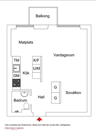 Planlösning för Nybrogatan 20, 3 tr