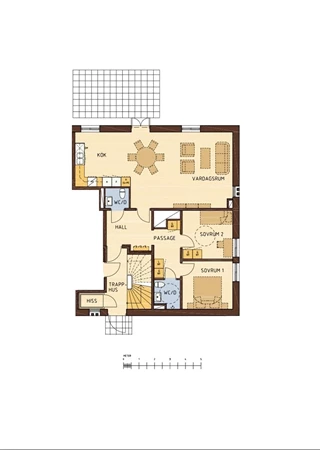 Planlösning för Gripsholm Utsikten 1A