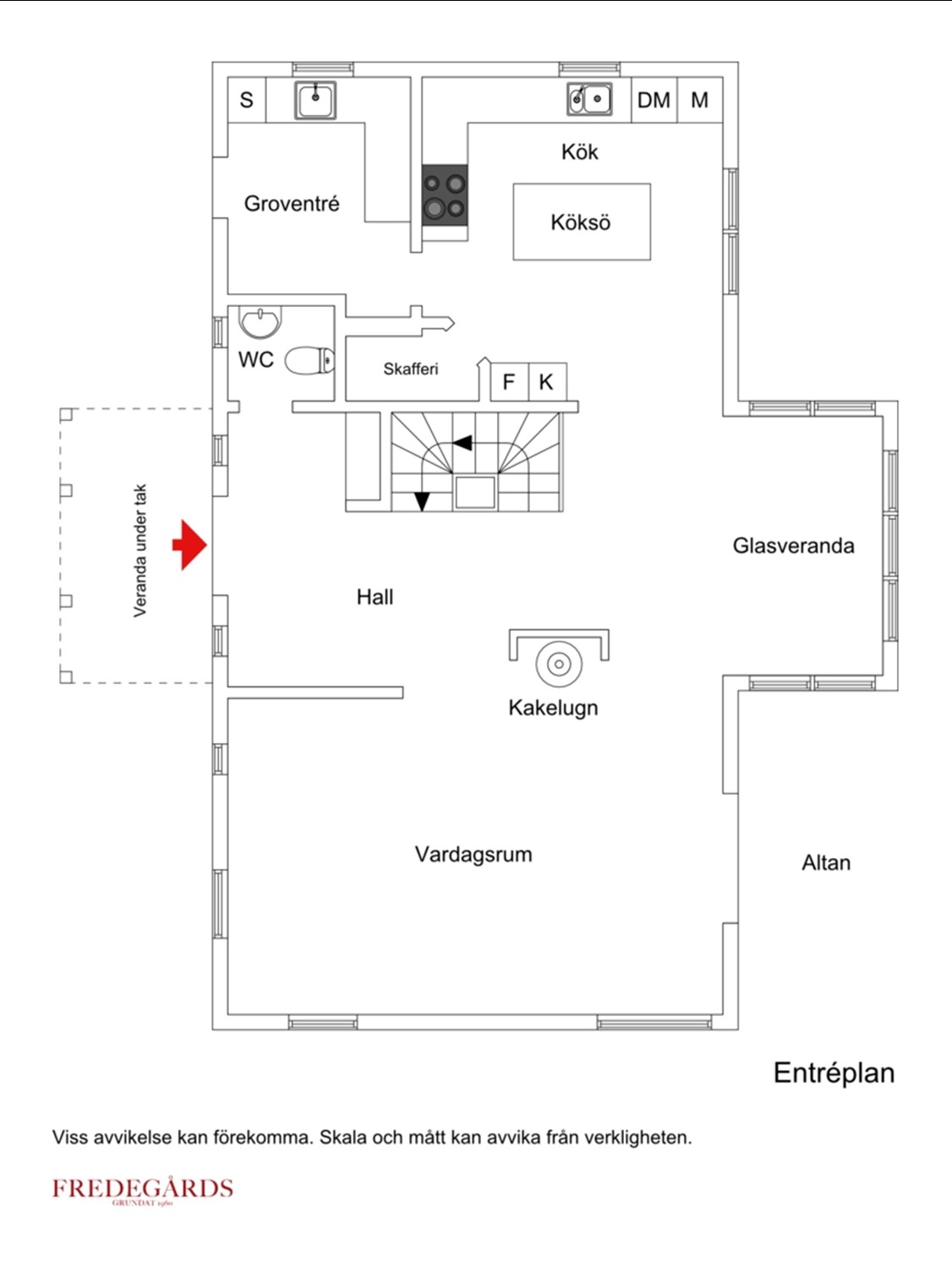 Planlösning för Sjövretsvägen 55