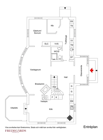 Planlösning för Holgattu 25