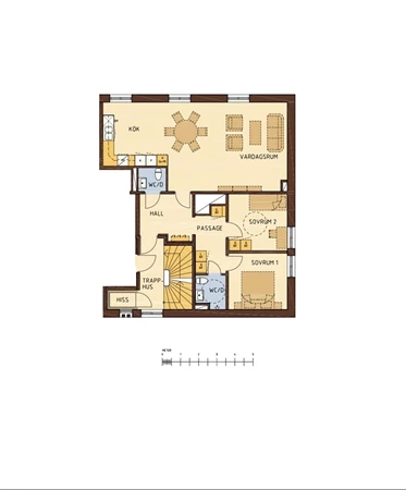 Planlösning för Gripsholm Utsikten 1A