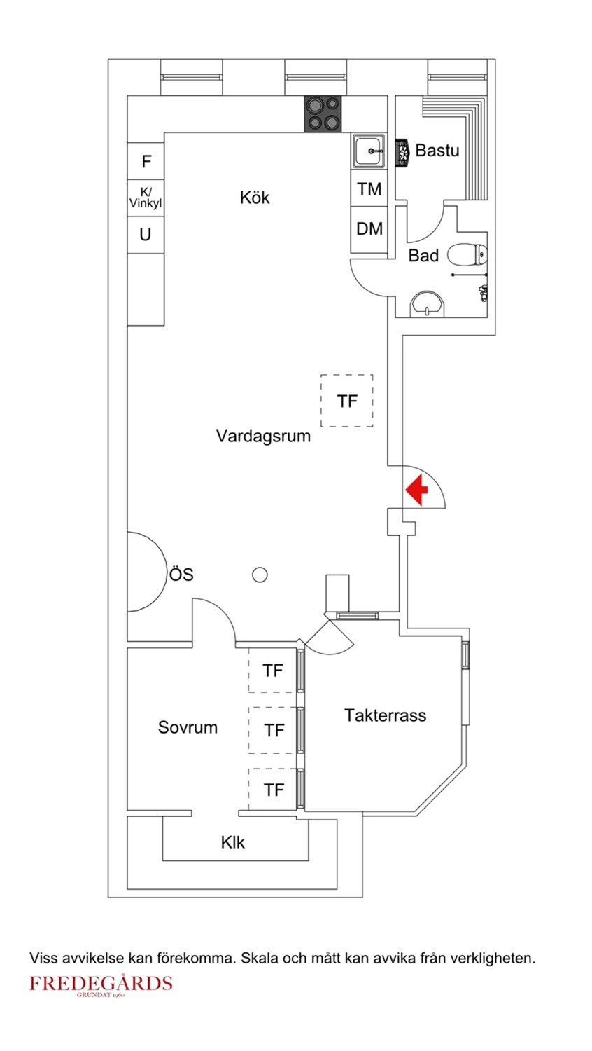 Planlösning för Kammakargatan 6B