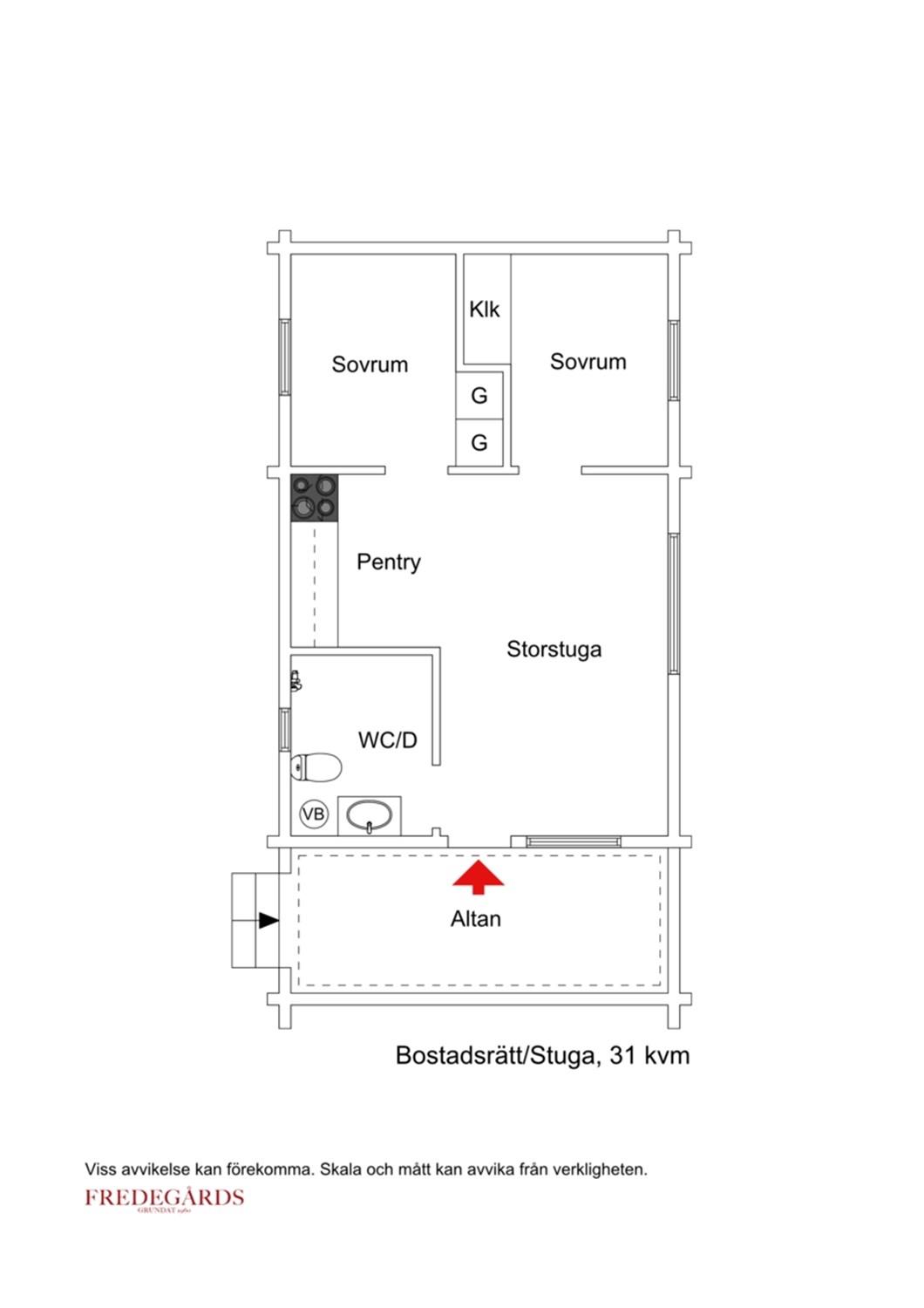 Planlösning för Buffils Annas väg 20